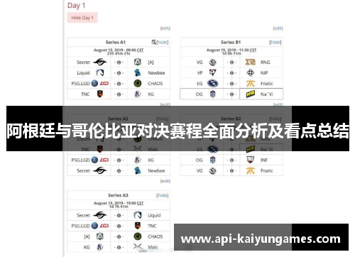 阿根廷与哥伦比亚对决赛程全面分析及看点总结 阿根廷与哥伦比亚对决赛程全面分析及看点总结